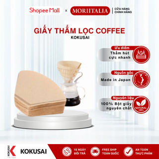 Giấy thấm lọc Kokusai Coffee Filter - 18,5x11,4cm / 23x11cm, Made in Japan - Moriitalia GTL000900105