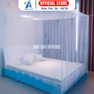 Mùng Màn Ngủ Không Cửa Cao Cấp Ánh Sao Chống Muỗi Lỗ Siêu Nhỏ Dễ Gấp Gọn Nhanh Khô 1m6x2m/1m8x2m
