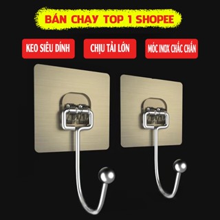 Móc inox dán tường treo đồ chắc chắn không cần khoan combo  đục tiện lợi My Home DN126