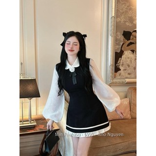 Em váy phối hoa fom freesize chất tuyết mưa siêu nhẹ có hoa cài tag riêng Mẫu này tiểu thư nhẹ nhàng dễ mặc nhé hàng QC