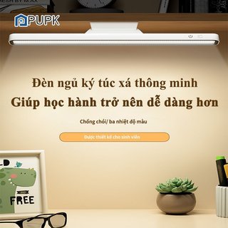 Đèn học để bàn PUPK Đèn học chống cận dán tường xoay 360 độ 3 chế độ ánh sáng không hại mắt
