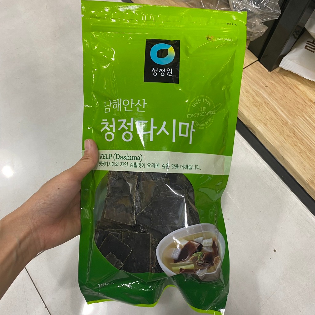 Rong Biển Miếng / Tảo Biển Dashima Dùng Ninh Nước Dùng Daesang Hàn Quốc Gói 150G / 대상) 청정 다시마 150G