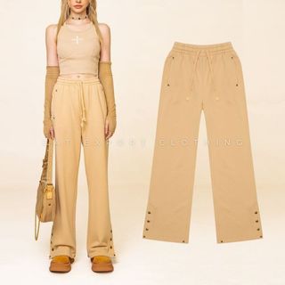 Quần sweatpants SMFK với thiết kế cúc dọc ống quần cực ăn chơi và trẻ trung