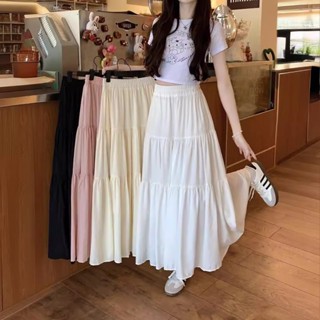 Chân váy xếp ly von tiểu thư vintage quảng châu cao cấp mặc mùa hè xếp ly 3 tầng V1 dài 82cm