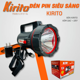 Đèn pin siêu sáng thương hiệu Kirito nhật bản, chống nước , sử dụng bóng led, pin lion sáng 12h