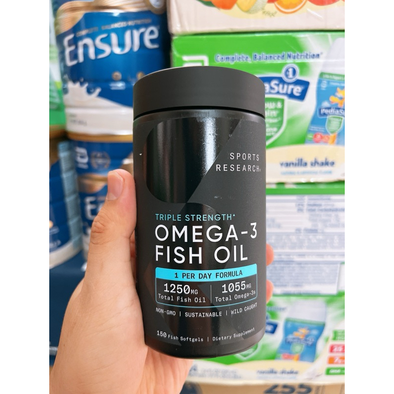 Dầu cá SR Triple Strength 1055mg Omega 3 và 1250mg Fish Oil loại 150 viên của Mỹ