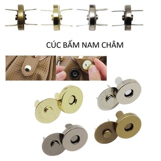 [GIÁ XƯỞNG] Cúc nam châm vĩnh cửu chuyên dùng cho túi ví handmade, sổ da, đồ thủ công