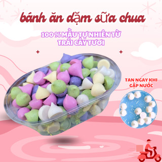 Bánh sữa chua sấy khô vị hoa quả tự nhiên Mèo Ù , đồ ăn dặm cho bé, ăn vặt cho bé , HSD 3 tháng.