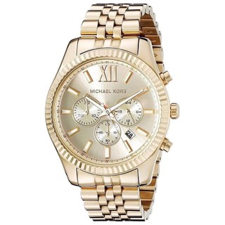 Đồng hồ nam Michael Kors MK8281 Men's Gold-Tone Lexington Watch, Authentic, Full box, Luxury diamond watch