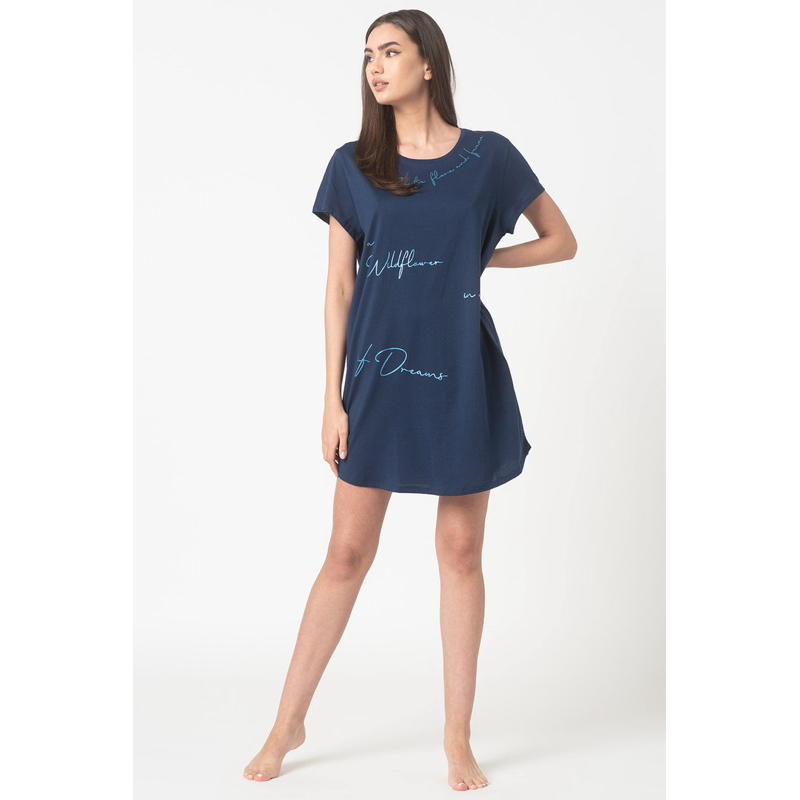 Đầm Thun Cotton Tay Ngắn Cổ Tròn Mặc Ngủ Mặc Bầu TRUMPH Hàng Xuất Xịn Chất Cao Cấp Mịn Siêu Mát Thoá