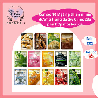 Mặt nạ dưỡng trắng da 3w clinic fresh mask sheet 23ml