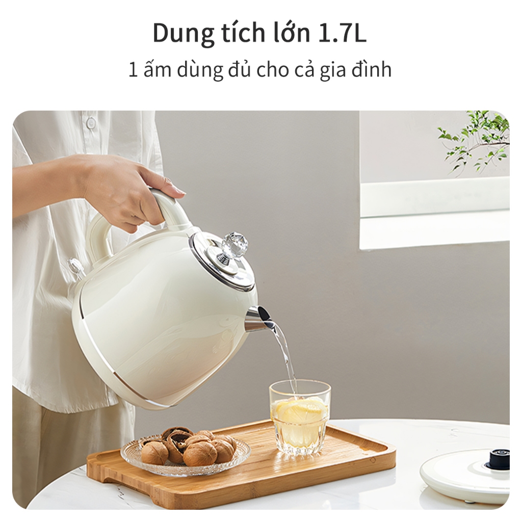 Simplus Ấm Đun Nước Cổ Điển Dung tích 1.7L Thép Không Gỉ 304 DRSH006 - Bảo Hành 1 Năm 1 Đổi 1 | BigBuy360 - bigbuy360.vn