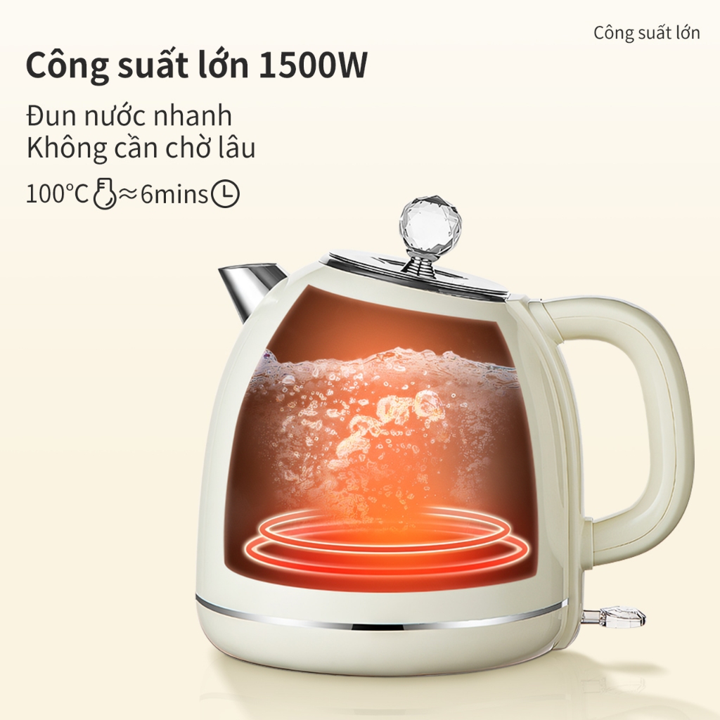Simplus Ấm Đun Nước Cổ Điển Dung tích 1.7L Thép Không Gỉ 304 DRSH006 - Bảo Hành 1 Năm 1 Đổi 1 | BigBuy360 - bigbuy360.vn