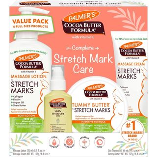 Set 4 chai Kem dưỡng rạn da cho bà bầu Palmer's Cocoa Butter Formula Complete Stretch Mark & Pregnancy Skin