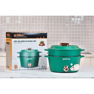 Nồi lẩu-hấp đa năng Goldsun GMC3003-DUNG TÍCH 5L Bảo hành 12 tháng
