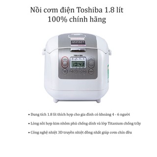 Nồi cơm điện toshiba 1.8 lít rc-18ntfv - rc-10nmfvn