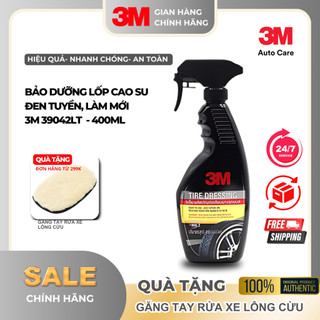 [SSPIC199K - GIẢM 10% ]Chai Xịt Bảo Dưỡng Và Phủ Bóng Lốp Xe 3M™  39042 LT Tire Dressing 400ml  NK Thái Lan