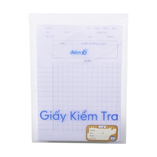 Giấy kiểm tra sinh viên khổ 24cm thiên long điểm 10 tp-gkt01 4 ôly vuông