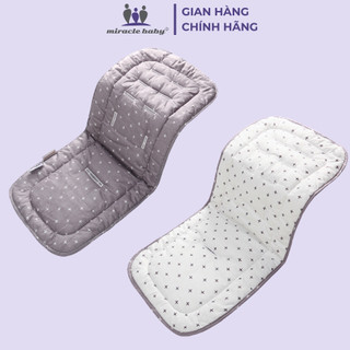  Đệm Lót Xe Đẩy Em Bé Hai Mặt Cotton Mềm Mại Thoáng Khí Phù Hợp Mọi Loại Xe - Miracle Baby 