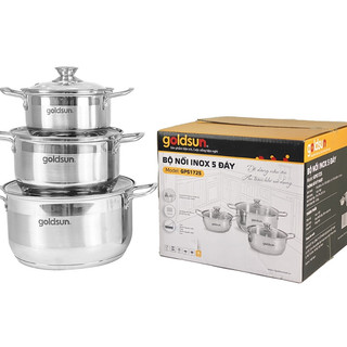 Bộ nồi inox 5 đáy Goldsun GPS1725