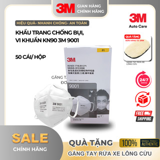 Khẩu Trang 3M™  9001 Lọc 90% Bụi Mịn PM2.5 & Khí Thải Chuẩn N90