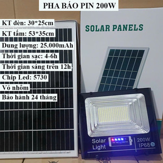 Đèn năng lượng mặt trời pha 200w