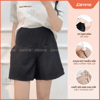 Quần bầu Short Đũi dáng basic với 4 màu dễ mặc thấm hút mồ hôi by LAMME