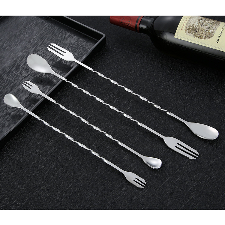SALE Thìa bar pha chế inox 304 bar spoon muỗng khuấy pha chế hai đầu