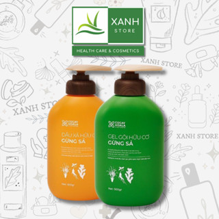 Dầu gội xả hữu cơ gừng sả - Hỗ trợ ngăn bết tóc, giảm ngứa, tóc bồng bềnh - Cỏ Cây Hoa Lá