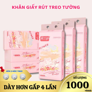 Khăn Giấy Rút Akina Treo Tường Tiện Lợi Combo 1 Thùng 12 Gói Siêu Tiết Kiệm