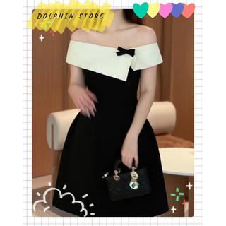 [DOLPHIN BIGSIZE] - Đầm trễ vai bigsize - Đầm đi tiệc bigsize - Đầm đen bigsize
