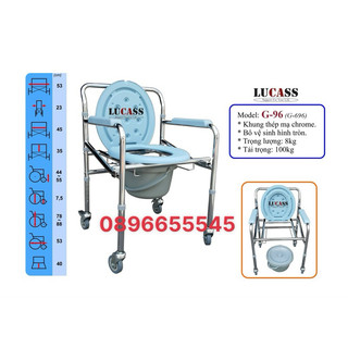 Ghế bô vệ sinh có bánh xe Lucass G-96