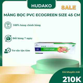 Màng bọc thực phẩm pvc green eco 45cm x 400