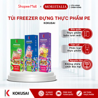 Túi Freezer PE Kokusai Đựng Thực Phẩm - Khoá trượt tiện lợi, Bảo quản, Phân loại, Ngừ vi khuẩn, Khử mùi thực phẩm