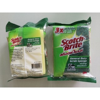 [Nội địa Thái] gói 1 miếng rửa chén siêu sạch 3X Scotch-Brite 3M