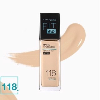 [Không Vòi] Kem nền Maybelline Fit Me Matte Poreless kiềm dầu 30ml