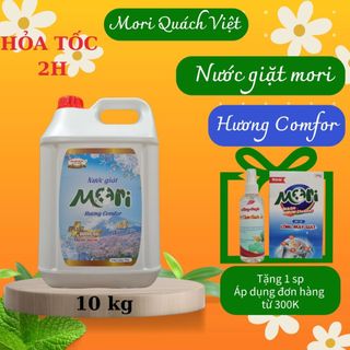 Nước giặt cao cấp MORI Hương Comfor, can 10L