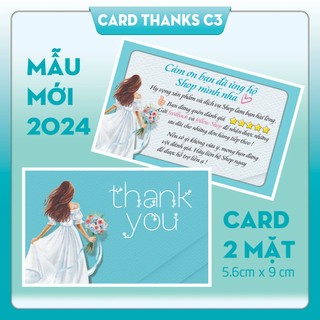 100 tấm thiệp cảm ơn vintage sang trọng - card thanks you - card giá rẻ mẫu mới 2024 - card thanks