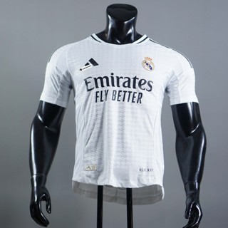 PLAYER Real Madrid sân nhà 24/25 Leaguestore - bộ quần áo bóng đá thể thao nam màu trắng mùa 24/25 form Âu