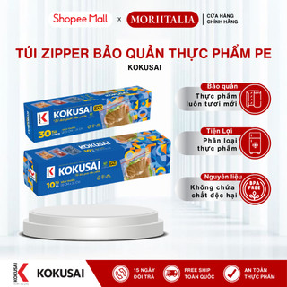 Túi Zipper PE Kokusai Bảo Quản Thực Phẩm - Khoá bấm, Đa dụng, An toàn thực phẩm - Moriitalia Vietnam