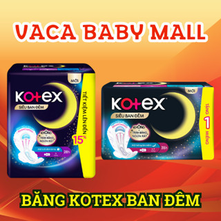 Băng Vệ Sinh Kotex Ban Đêm / Siêu Ban Đêm 28cm 35cm Gói 8 Miếng 12 Miếng
