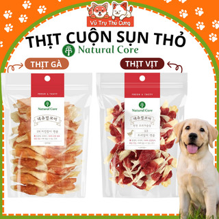 Snack cho chó - thịt cuộn sụn thỏ natural core