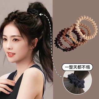 Thun cột tóc đuôi ngựa gợn sóng co giãn không đau tóc