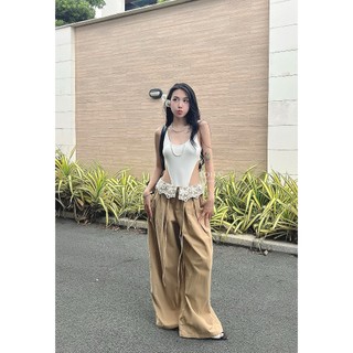 [ THIẾT KẾ MỚI ] Set Bodysuit Quần Dài Phối Ren