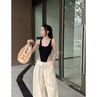 [ THIẾT KẾ MỚI ] Set Bodysuit Quần Dài Phối Ren