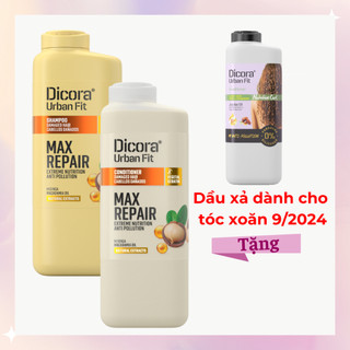 Dầu gội - xả Dicora Urban Fit Macadamia phục hồi tóc hư tổn 400ml - BioTopcare Official