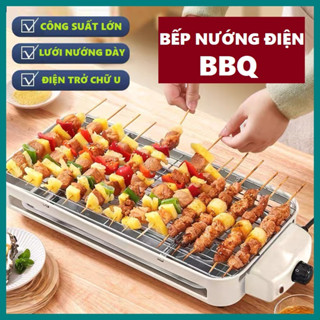 Bếp nướng điện không khói DIBOSHI - BY1501 - Bếp nướng BBQ, Công suất 1500W, Công Nghệ Mới, tặng chổi quét dầu