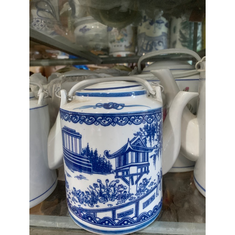 Tích xanh tràm 3L (Ấm tích Bát Tràng,ấm tích ủ chè xanh, dành tích, tích trà bé, ấm trà bé,ấm hãm tr