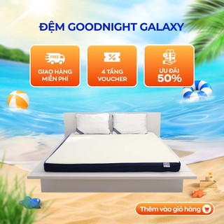 Nệm Foam Goodnight Galaxy nguyên tấm kháng khuẩn khử mùi 120x200,12cm