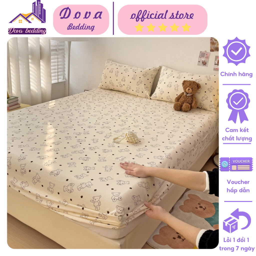 Bộ 3 món ga gối cotton đũi đậu nành mềm mại thoáng mát , Ga giường mùa hè thấm hút mồ hôi , màu sắc 